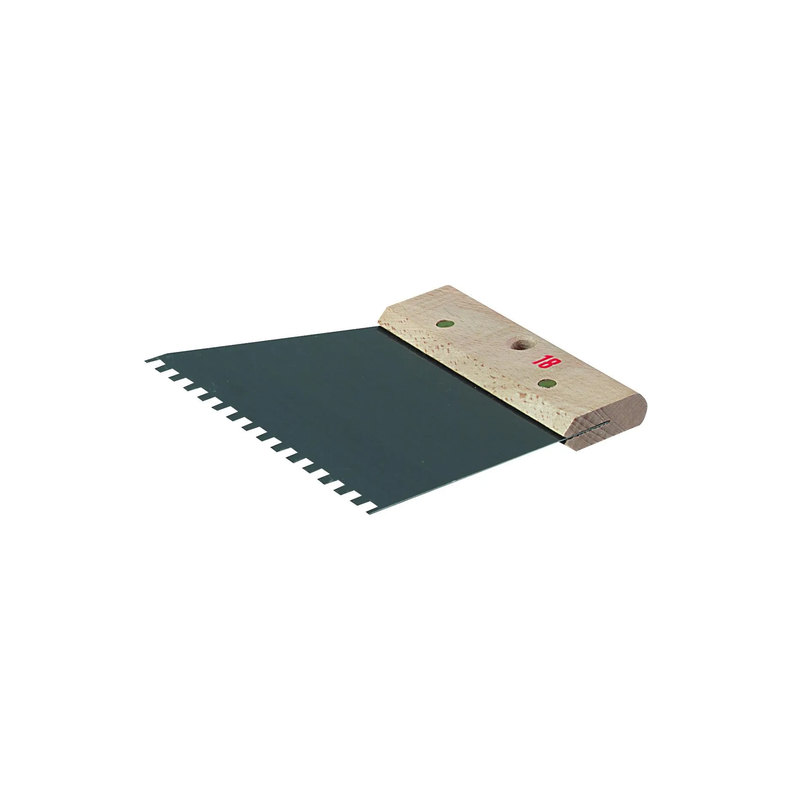 Couteau à colle dents carrées grand carrelage 6x6mm 25cm
