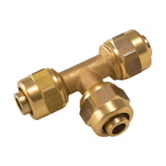 Té égal à compression PER tube 10x12mm