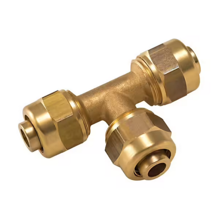 Té égal à compression PER tube 10x12mm