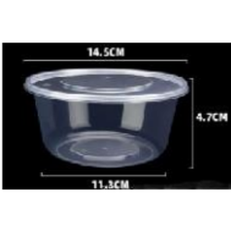 Barquette plastique ronde 625ml
