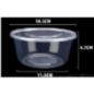 Barquette plastique ronde 625ml