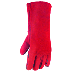 Gants cuir pour soudure rouge GYS EN ISO 21420 / EN388 / EN407