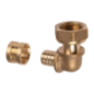 Raccord coude écrou tournant à glissement PER tube 10x12mm