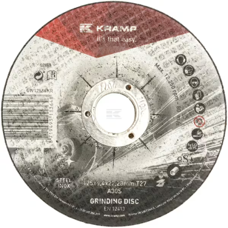 Disque à ébarber inox 125x6.4x22.2mm
