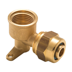 Raccord coude applique PER F1/2" D.16mm (tuyau 13x16mm)