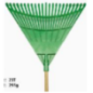 Balai à feuille 23 dents l.50cm H.160cm