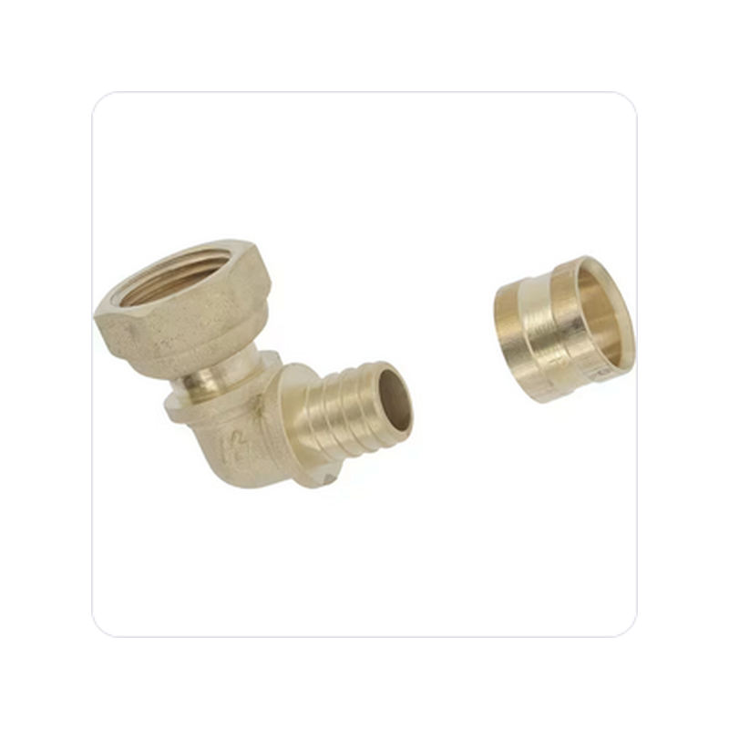 Raccord coude écrou tournant à glissement PER 3/8" pour tube 13x16mm