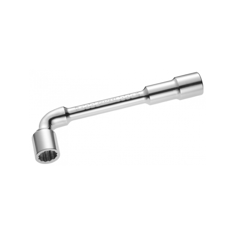 Clé à pipe débouchée 6x12 pans chromée vanadium 17mm