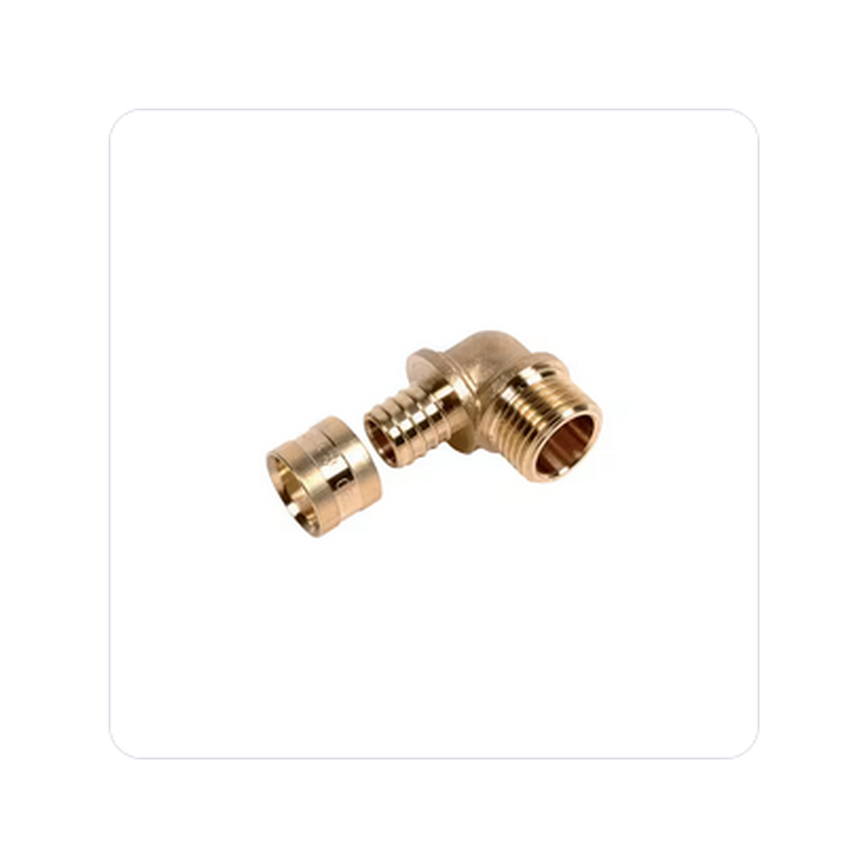 Raccord coudé mâle à glissement PER 3/8" pour tube 13x16mm