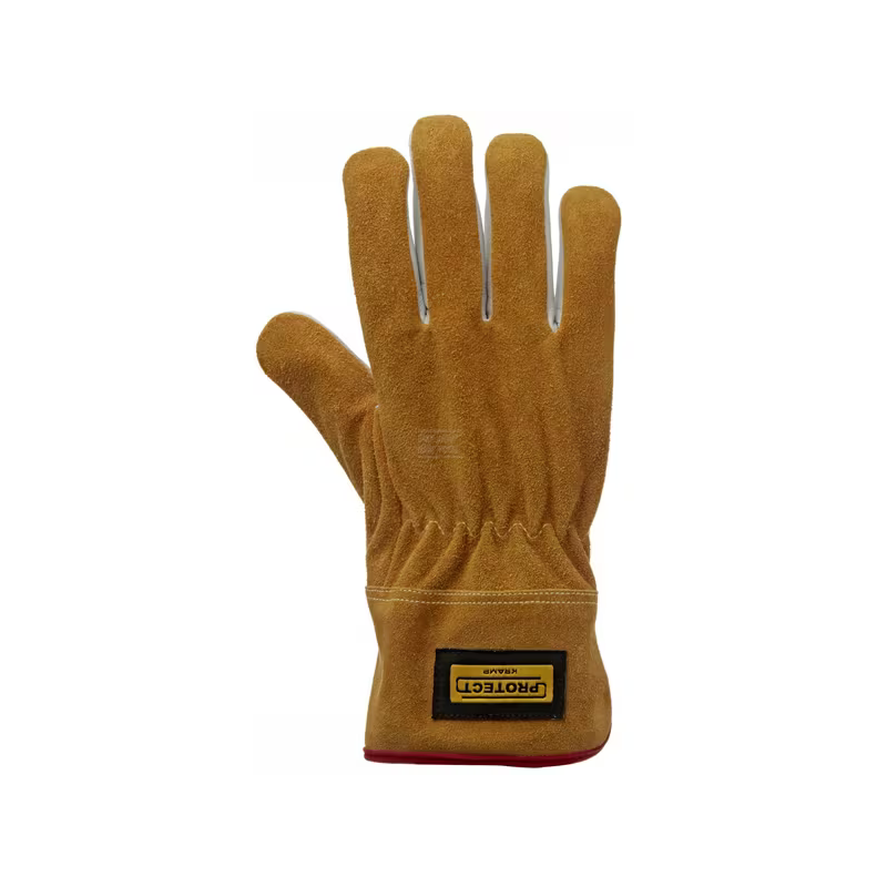 Gants de travail en cuir T10 (XL) jaune / blanc