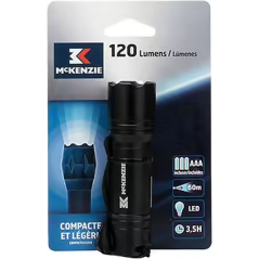 Lampe torche 120lm aluminium noir