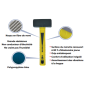 Manche masse 90cm 50x34mm Trimax fibre de verre