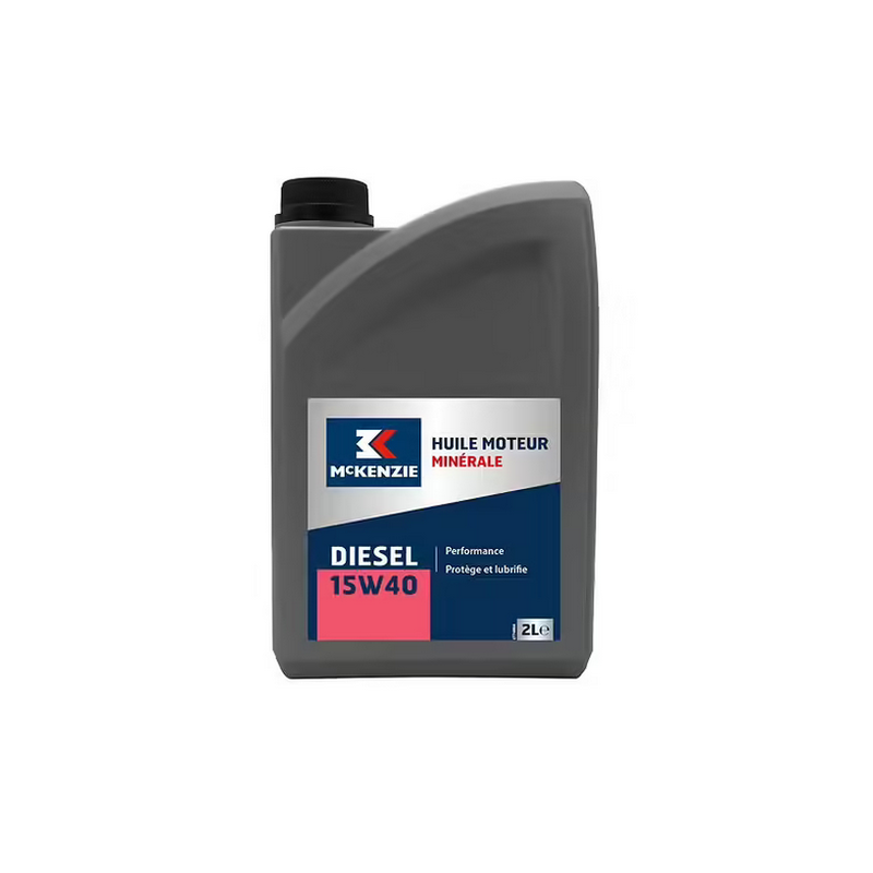 Huile moteur minérale diesel 15w40 2L Mc Kenzie