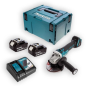 Meuleuse d'angle 125mm 18V 5AH + 2 batteries + chargeur + caisse de transport Makita LXT DGA506RTJ