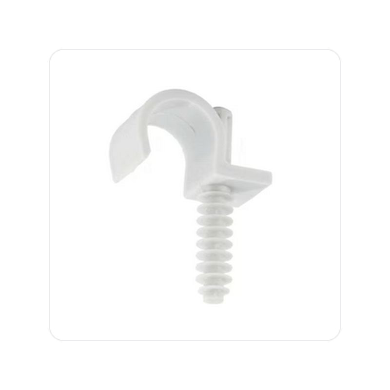 Fixation PER simple D.22mm x100 FIXS22 pour tube pré-gainé D.12mm