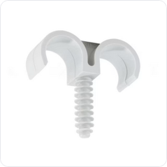 Fixation PER simple D.22mm x100 FIXD22 pour tube pré-gainé D.12mm