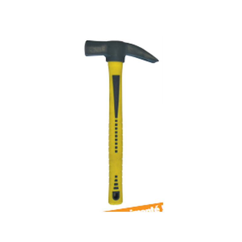 Marteau de coffreur arrache clou 700G 37.5cm Trimax manche fibre de verre bout aimanté