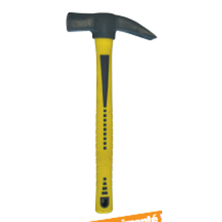 Marteau de coffreur arrache clou 700G 37.5cm Trimax manche fibre de verre bout aimanté