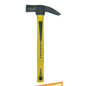 Marteau de coffreur arrache clou 700G 37.5cm Trimax manche fibre de verre bout aimanté