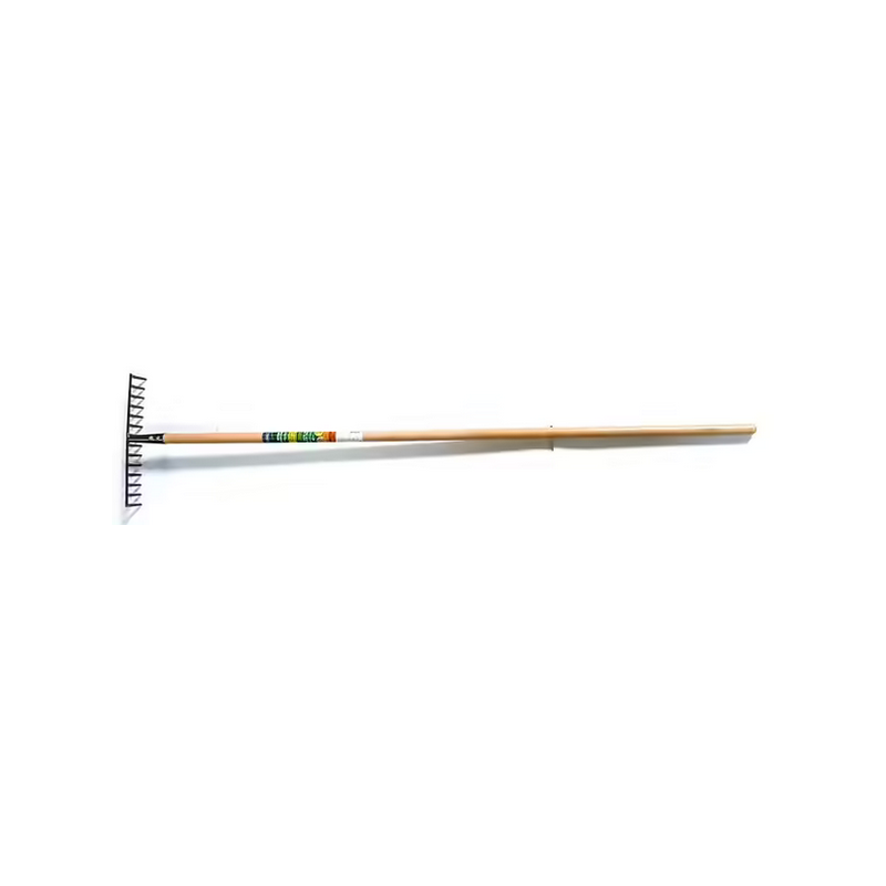 Râteau gazon 14 dents courbées manche 150cm