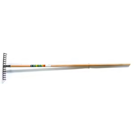 Râteau gazon 14 dents courbées manche 150cm