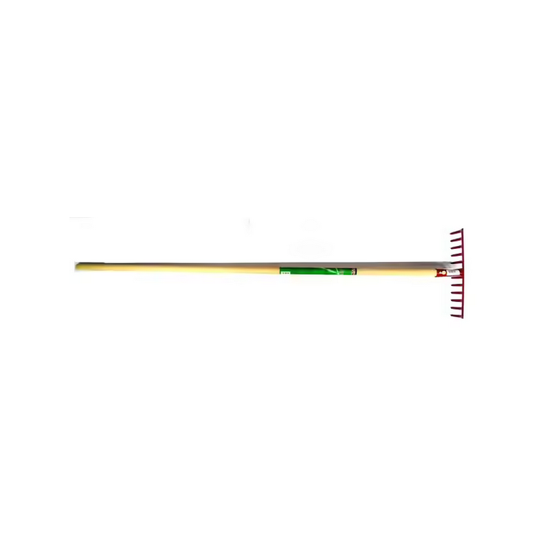 Râteau gazon 12 dents courbées manche 130cm