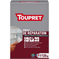 Enduit de réparation poudre 1.5kg Toupret
