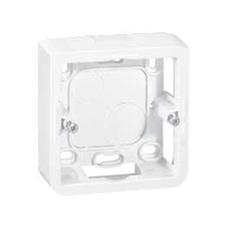 Cadre support saillie 2 modules et supports Mosaic blanc