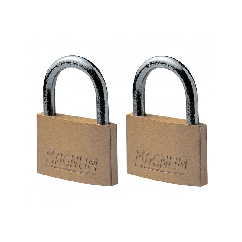 Cadenas laiton 40mm anse acier x2
