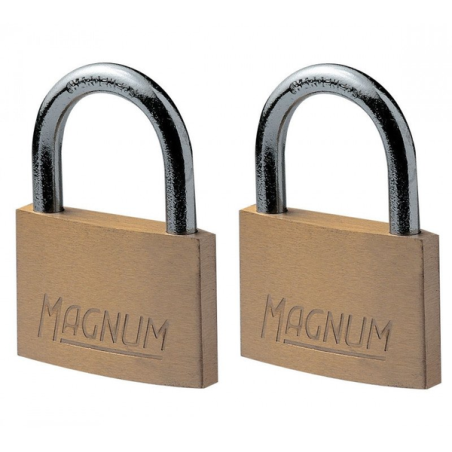 Cadenas laiton 40mm anse acier x2
