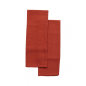 Torchon 50x70cm terracotta coton x2