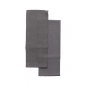 Torchon 50x70cm gris foncé coton x2