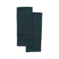 Torchon 50x70cm bleu canard coton x2
