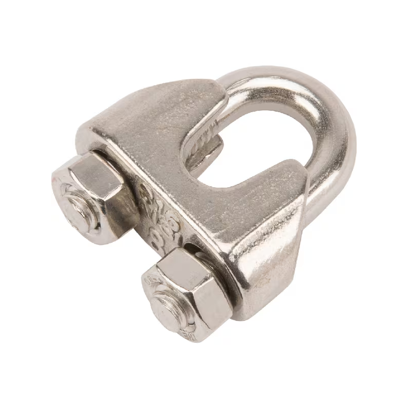 Serre câble type étrier inox D.8mm x1
