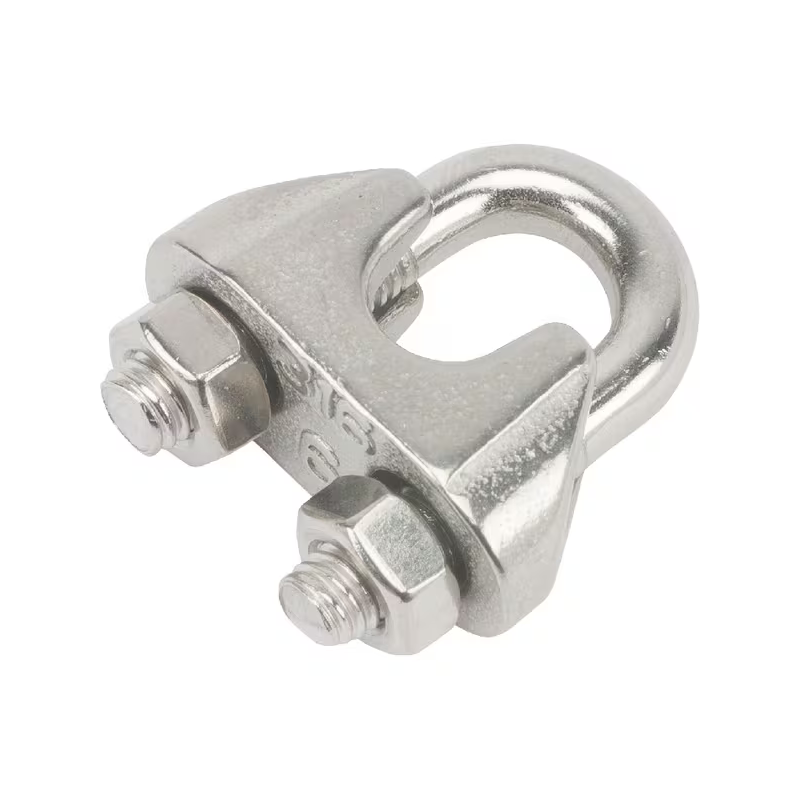 Serre câble type étrier inox D.6mm x1