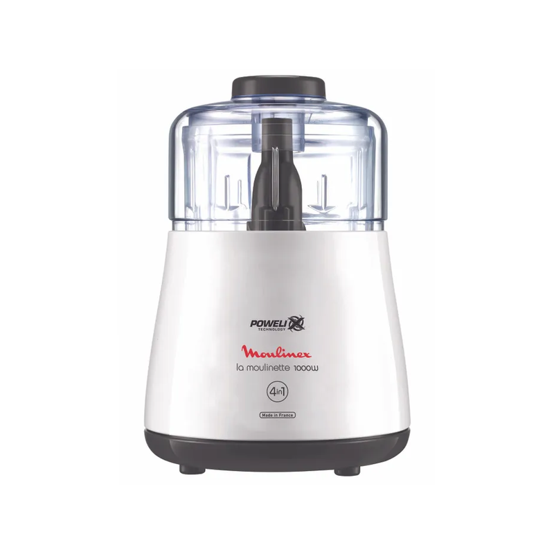 Mini hachoir 500ml 1000w blanc Moulinex