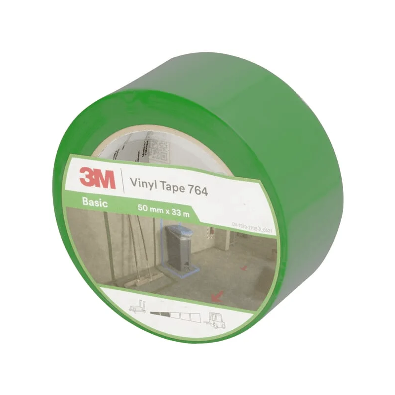 Ruban adhésif en vinyle 33m x 50mm vert 3M