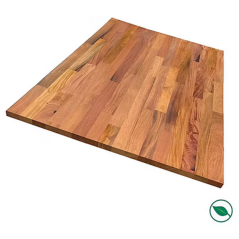 Plateau lamellé acajou massif 26x800x1600mm