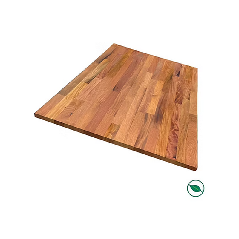 Plateau lamellé acajou massif 26x800x1600mm