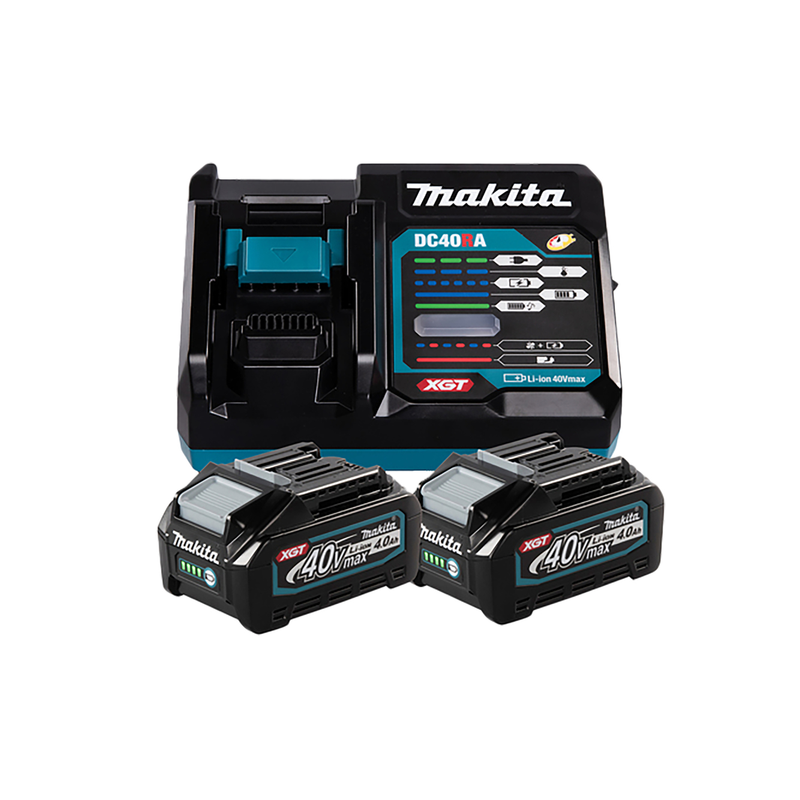 Batteries BL4040 x2 + chargeur DC40RA Makita