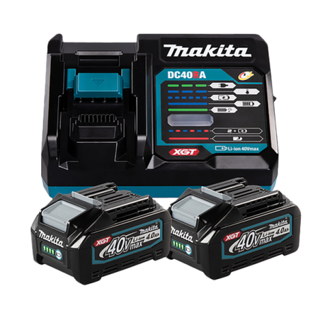 Batteries BL4040 x2 + chargeur DC40RA Makita