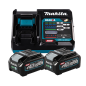 Batteries BL4040 x2 + chargeur DC40RA Makita