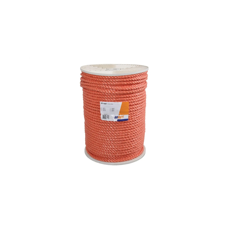 Corde polypropylène torsadée D.10mm orange v/ml