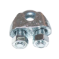 Serre câble type étrier acier zingué D.3mm x2 Kramp