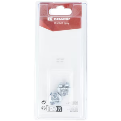 Serre câble type étrier acier zingué D.3mm x2 Kramp