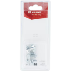 Serre câble type étrier acier zingué D.6mm x2 Kramp
