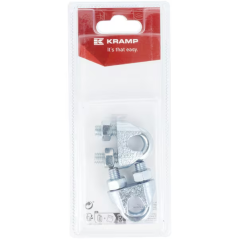 Serre câble type étrier acier zingué D.10mm x2 Kramp