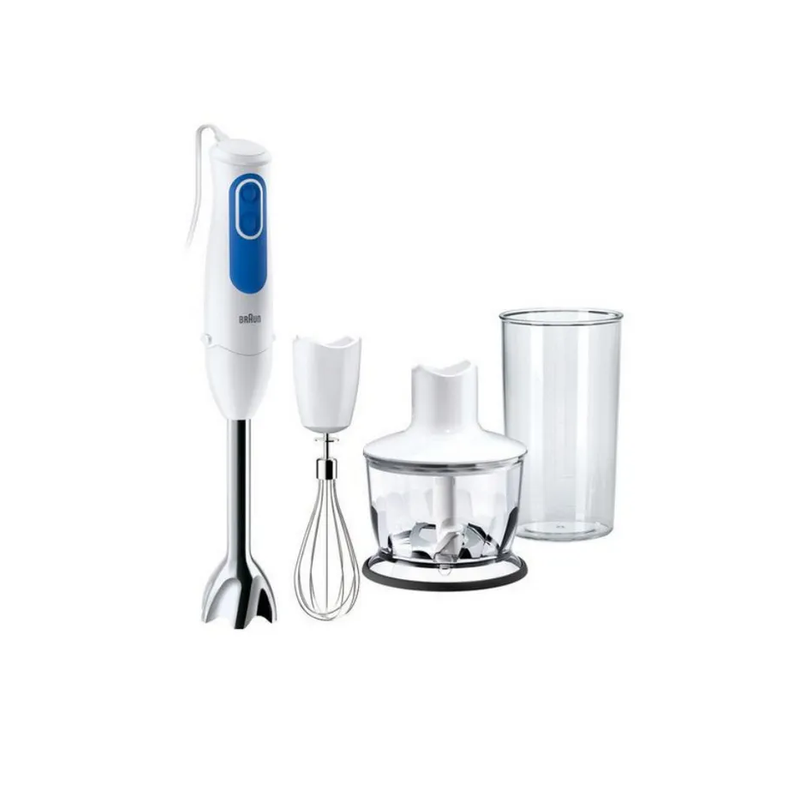 Mixeur plongeant 700w + hachoir + verre doseur + fouet