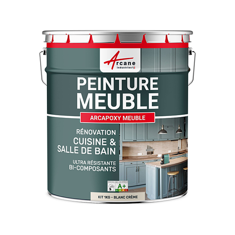 Arcane Meuble / Cuisine / Salle de bain 1kg mat soyeux blanc crème