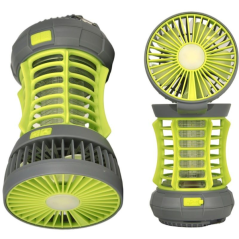 Lampe lanterne LED rechargeable 300lm anti insecte avec ventilateur